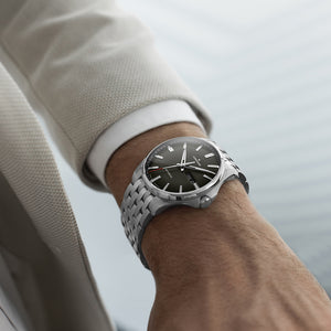 Meister S Automatic Olive Green Dial / Stainless Steel Bracelet Green Dial