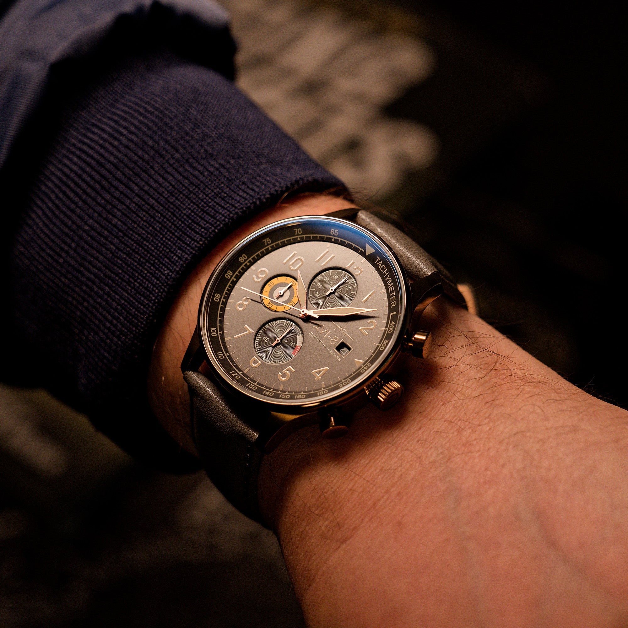 Classic Chronograph GREY / LEATHER | Grey Dial