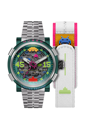Orion Automatic Space Invaders Limited Edition Green / Stainless Steel | Green Dial