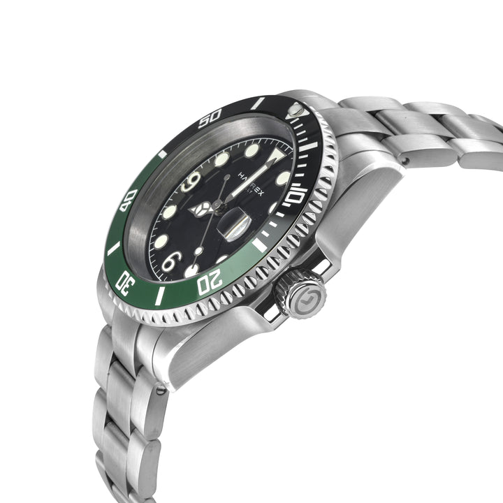 Barracuda 316L Case, Black Sunray Dial, Ceramic Bezel, 316L Stainless Steel Bracelet