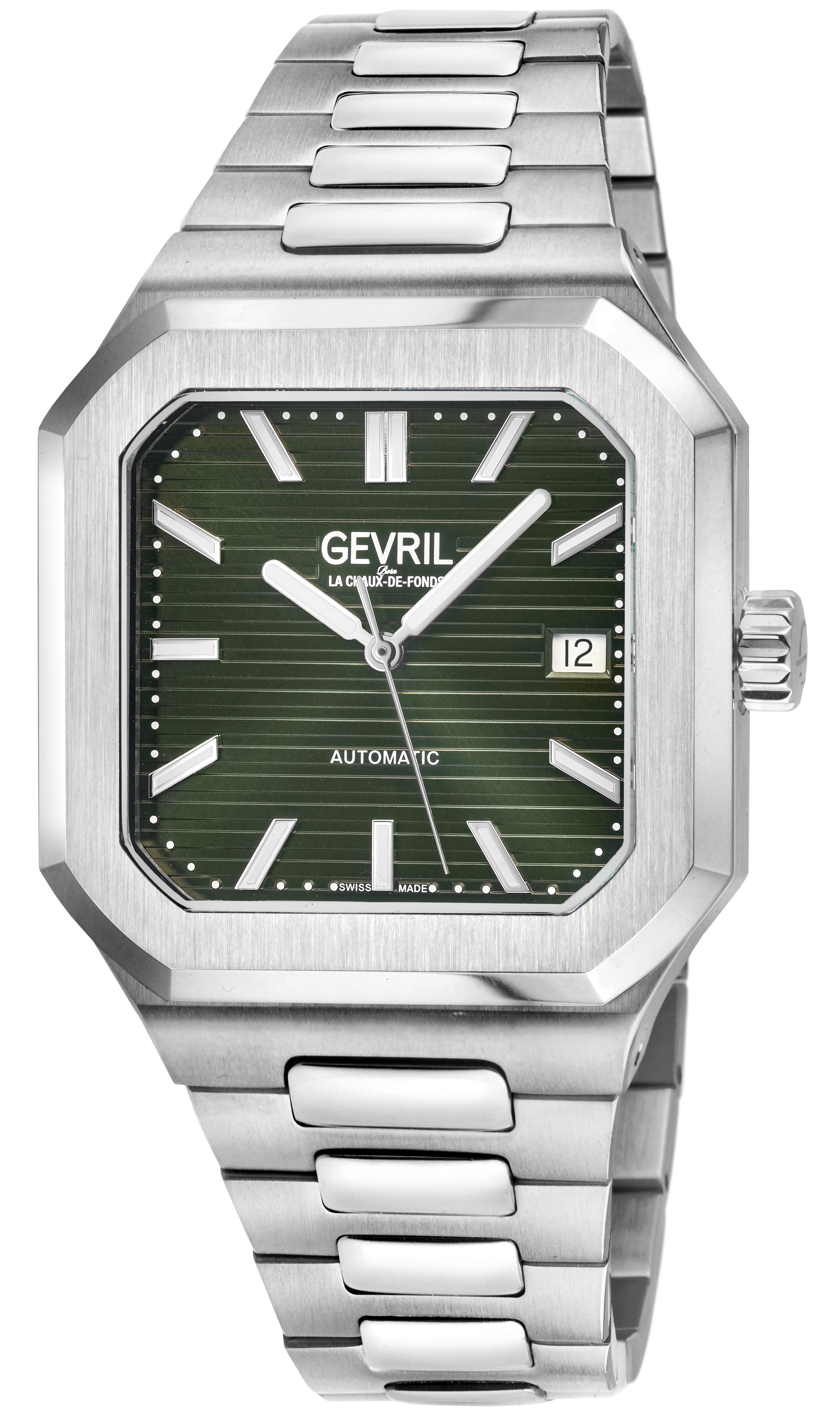 グランドコリーヌ Grand Concourse Swiss Automatic, 316L Stainless Steel Case, Green