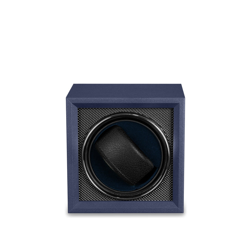 Mainspring Oxford Guardian 1-Slot Watch Winder - Blue Blue / Wood |  Dial