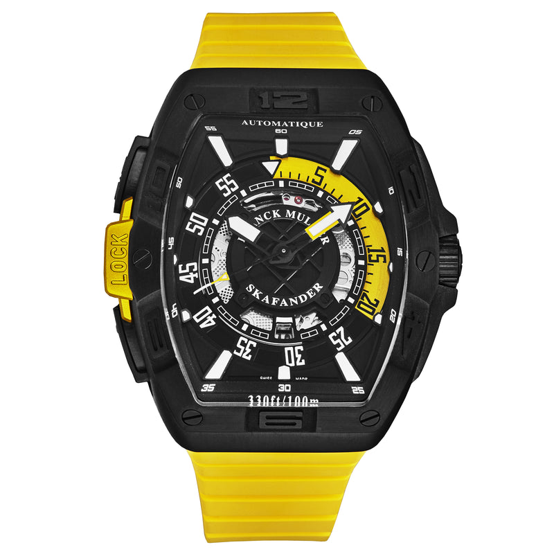 SkaFander 46SCSKFBLKBLKYL / Black | Black Dial