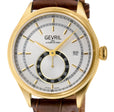 Empire Gevril Swiss Automatic, ETA 2895, White Dial,  Genuine Handmade Italian Brown Leather | White Dial