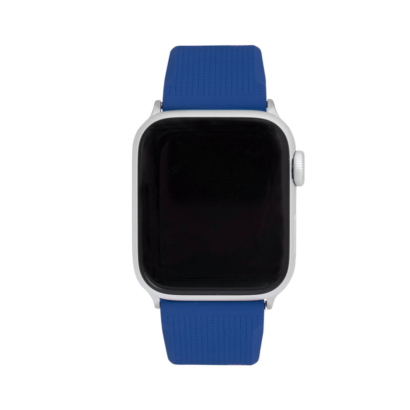 Silicone Adjustable Deployment Band  for Apple Watch Series 8/7/6/5/4/3/2/1/SE Blue (38mm | 40mm | 41mm) |  Dial