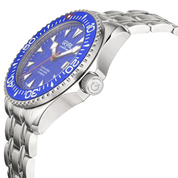Hudson Yard Sellita SW200, 1000 Ft WR helium valve, ceramic bezel Swiss Made watch | Blue Dial