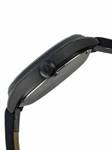 Islander Black DLC Aviator Automatic Watch with Leather Strap and an Anti-Reflective Sapphire Crystal