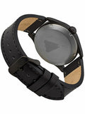Islander Black DLC Aviator Automatic Watch with Leather Strap and an Anti-Reflective Sapphire Crystal