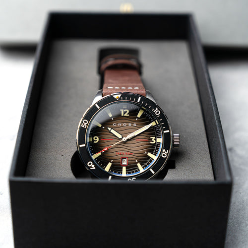 クライ Cross Cross Baskerville Quartz Brown / Brown Leather | | CR9064-04