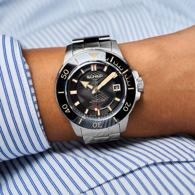 Hermann Swiss Automatic Limited Edition Black / Stainless Steel | Black Dial