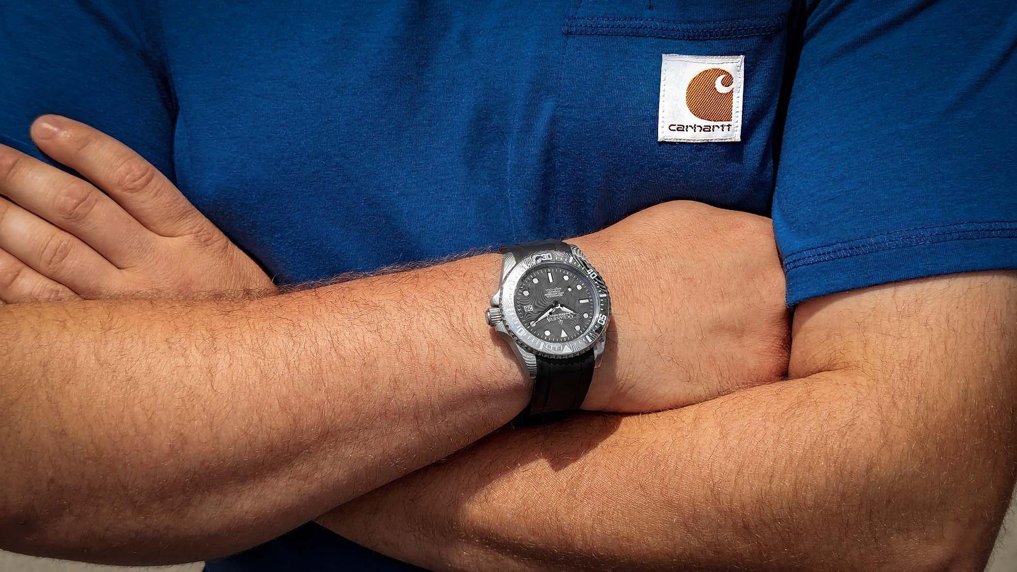 Damascus Deep Marine Explorer II Watch Grey Bezel | Dark Grey Dial