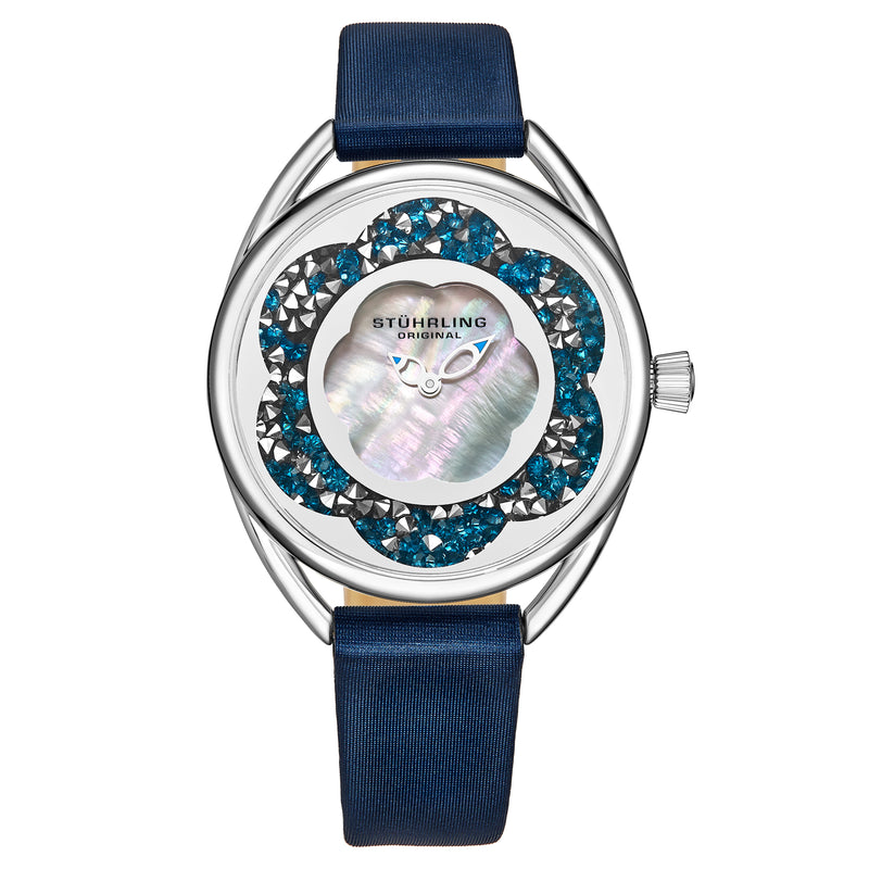 Symphony-995.03 Blue Leather | Silver Dial