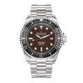 Deep Marine Explorer Swiss Automatic II Silver bezel | Brown Dial