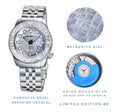 EVO Meteorite Swiss Automatic Limited Edition Titanium Damascus Bezel - Silver | Silver Dial