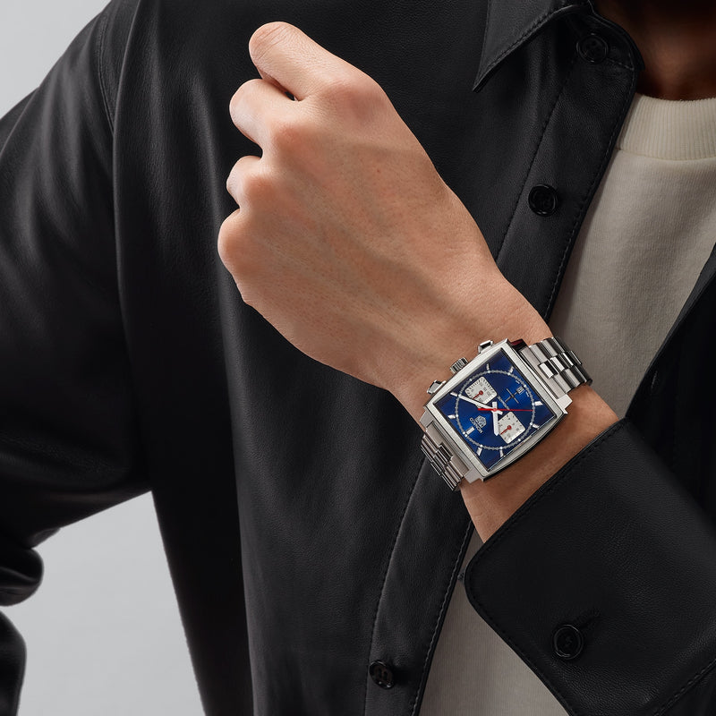Monaco Chrono Blue Dial / Leather | Blue Dial