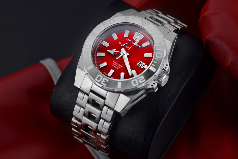 Silverjet AM/PM NH37 Automatic Red Dial | Red Dial