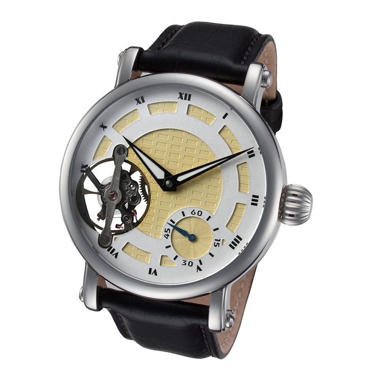 Regal Series black leather/open heart |  Dial