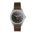 41mm JEEP WILLYS VINTAGE OFFICER'S QUARTZ COLOUR: SS/HERITAGE 3PC CRAZY HORSE LEATHER JEEP GPQ | Black Dial