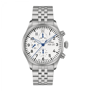 Kiel 2 Weiss White / Stainless Steel bracelet White Dial