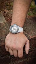 Oceaneva Damascus Swiss Automatic SW200 Deep Marine Explorer II (Damascus/White Dial)