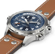 Khaki Aviation Blue / Leather | Blue Dial