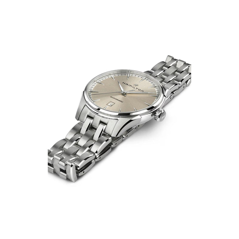 Jazzmaster Silver/SS | Beige Dial