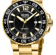 Riverside Swiss made Automatic Sellita SW200, Ceramic Rotating Bezel, Black | Black Dial