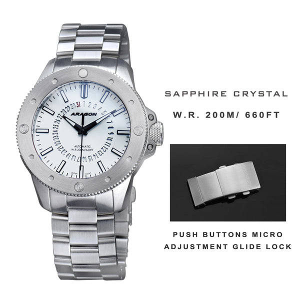 Matador Modified NH35 Date Red Lime Dial | White Lume Dial Dial