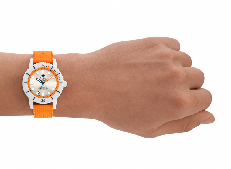 Super Sea Wolf Ceramic Silver / Orange Silver Dial