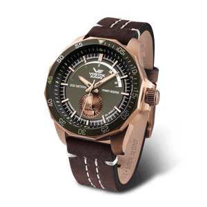 VOSTOK-EUROPE N1 ROCKET NE57/225O565 Gray / Brown Leather | Gray Dial