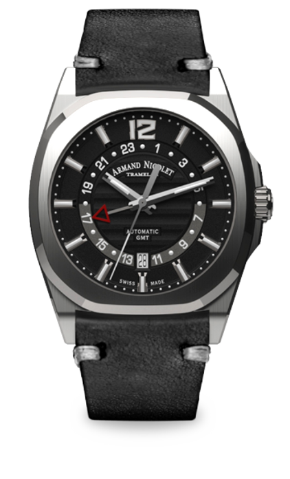 J09-3 Black/Black Leather | Black Dial