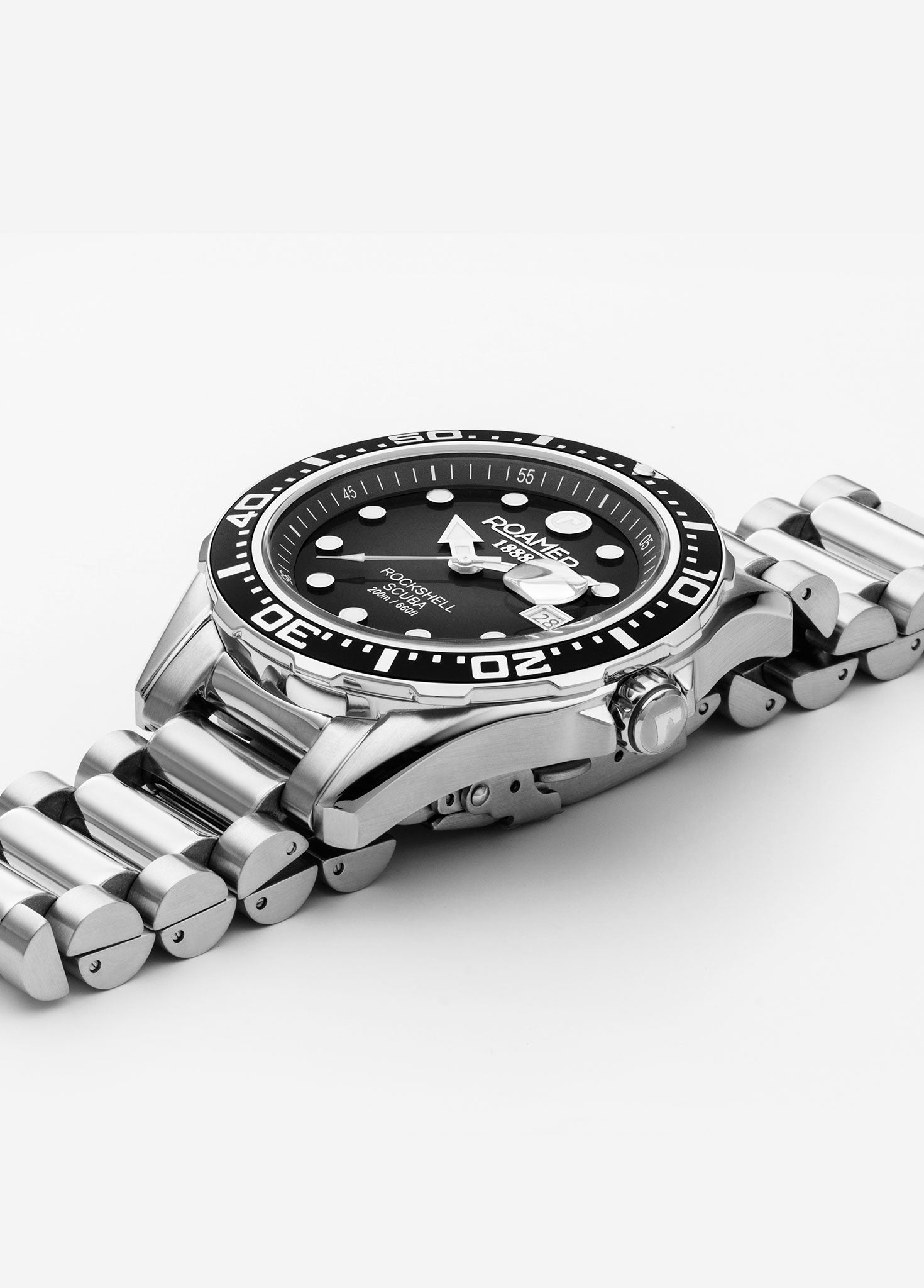 Roamer Rockshell Mark III Scuba Ronda 515 Movement Black Dial