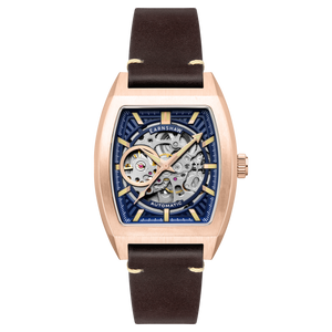 Heritage Wellington Skeleton Automatic Blue / Genuine Leather | Blue Dial