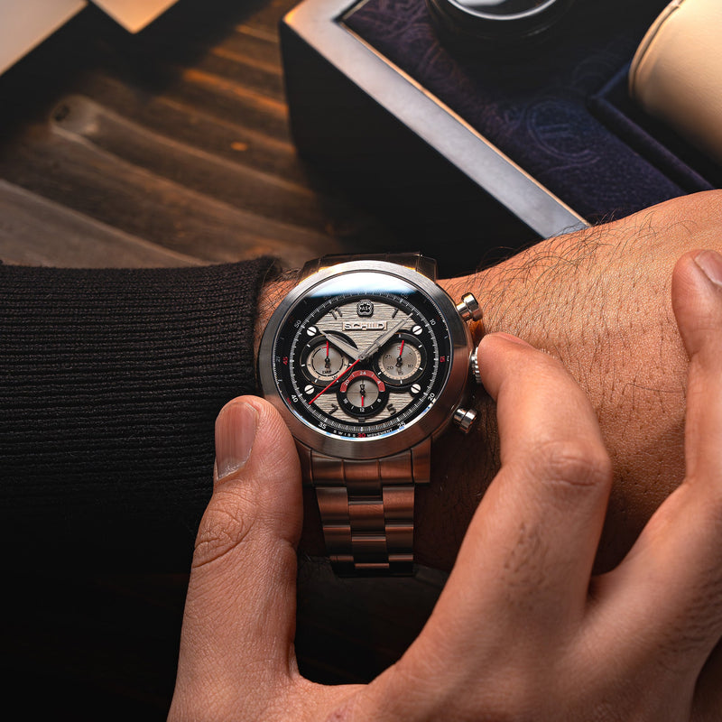 HEINRICH SWISS MULTIFUNCTION LIMITED EDITION LIMITED EDITION GREY / STAINLESS STEEL |  Dial