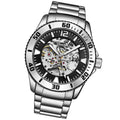 Aquadiver 3963 Silver case/Stainless Steel strap/ Brass Dial | Black Dial