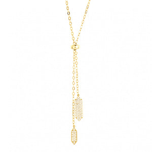 Lily Bolo Necklace 18k Yellow Gold
