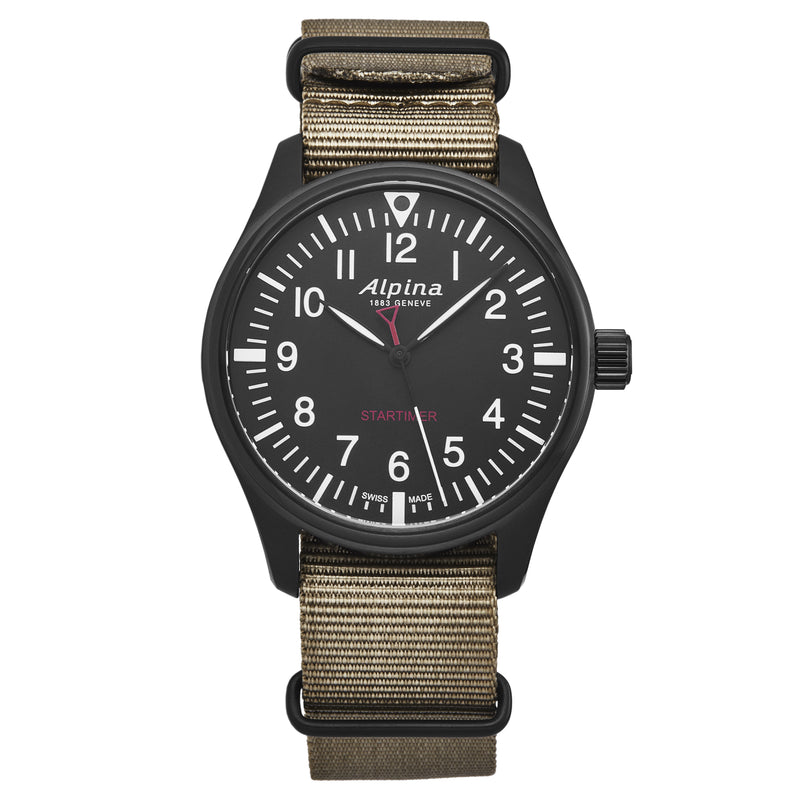 Startimer Pilot AL235B4FBS6 / Black | Black Dial