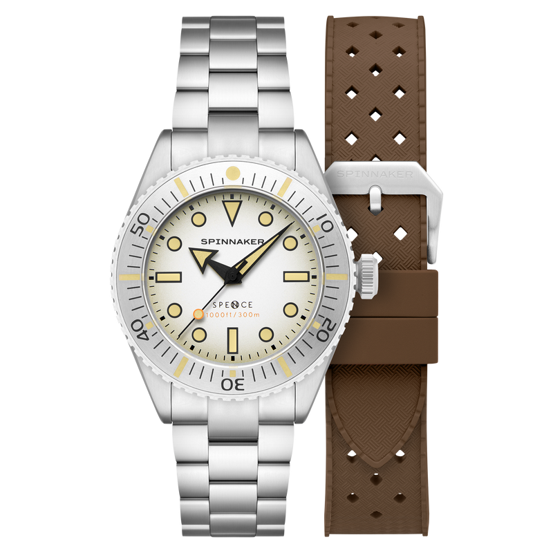 Spence 300 Automatic White/Stainless Steel | White Dial