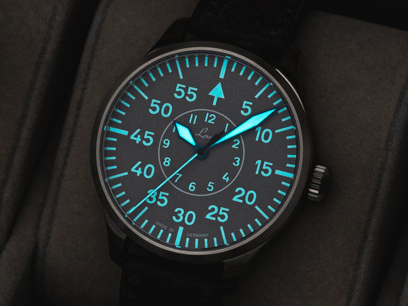 Aachen Grau 42 Automatic / Leather Strap Gray Dial