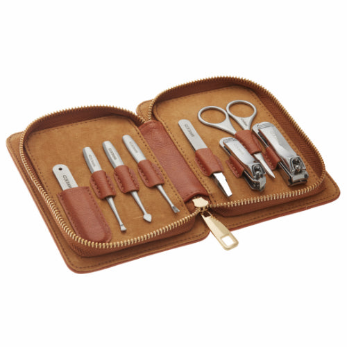 Katana 8 Piece Surgical Steel Groom Kit Camel