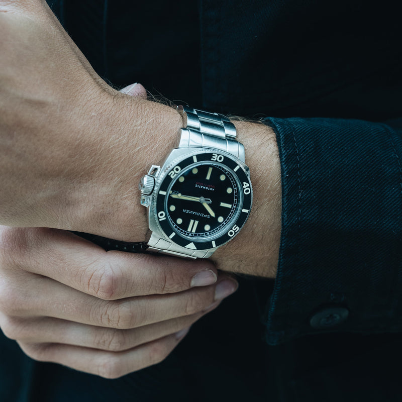 Hull Diver Black / Stainless Steel | Black Dial