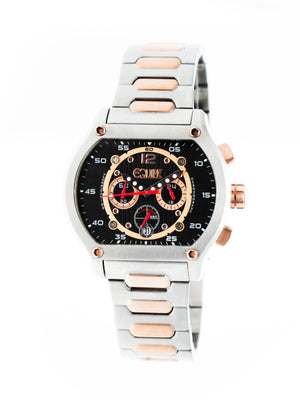 Dash Chronograph 316L Stainless Steel Band Silver/Black/RG