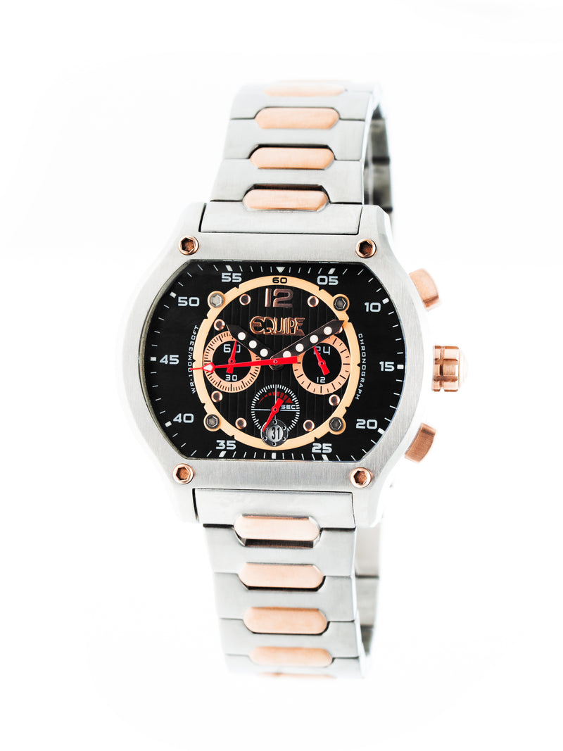 Dash Chronograph 316L Stainless Steel Band Silver/Black/RG