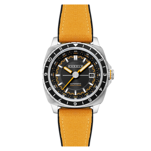 Overdrive Automatic Black / Yellow Canvas Black Dial