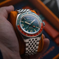 Spinnaker Fleuss GMT Automatic Green / Stainless Steel | Green Dial