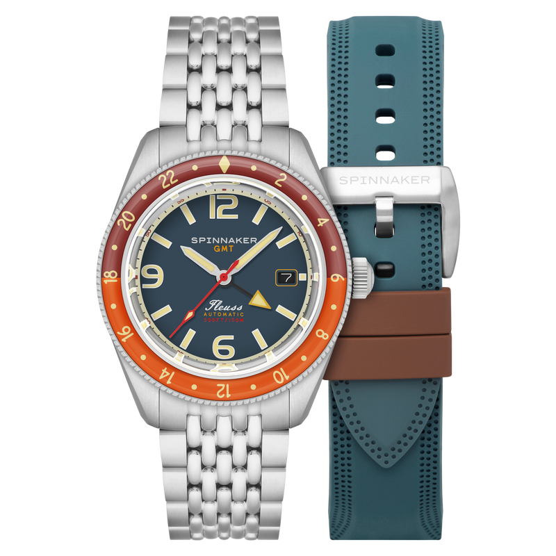 Spinnaker Fleuss GMT Automatic Blue / Stainless Steel | Blue Dial
