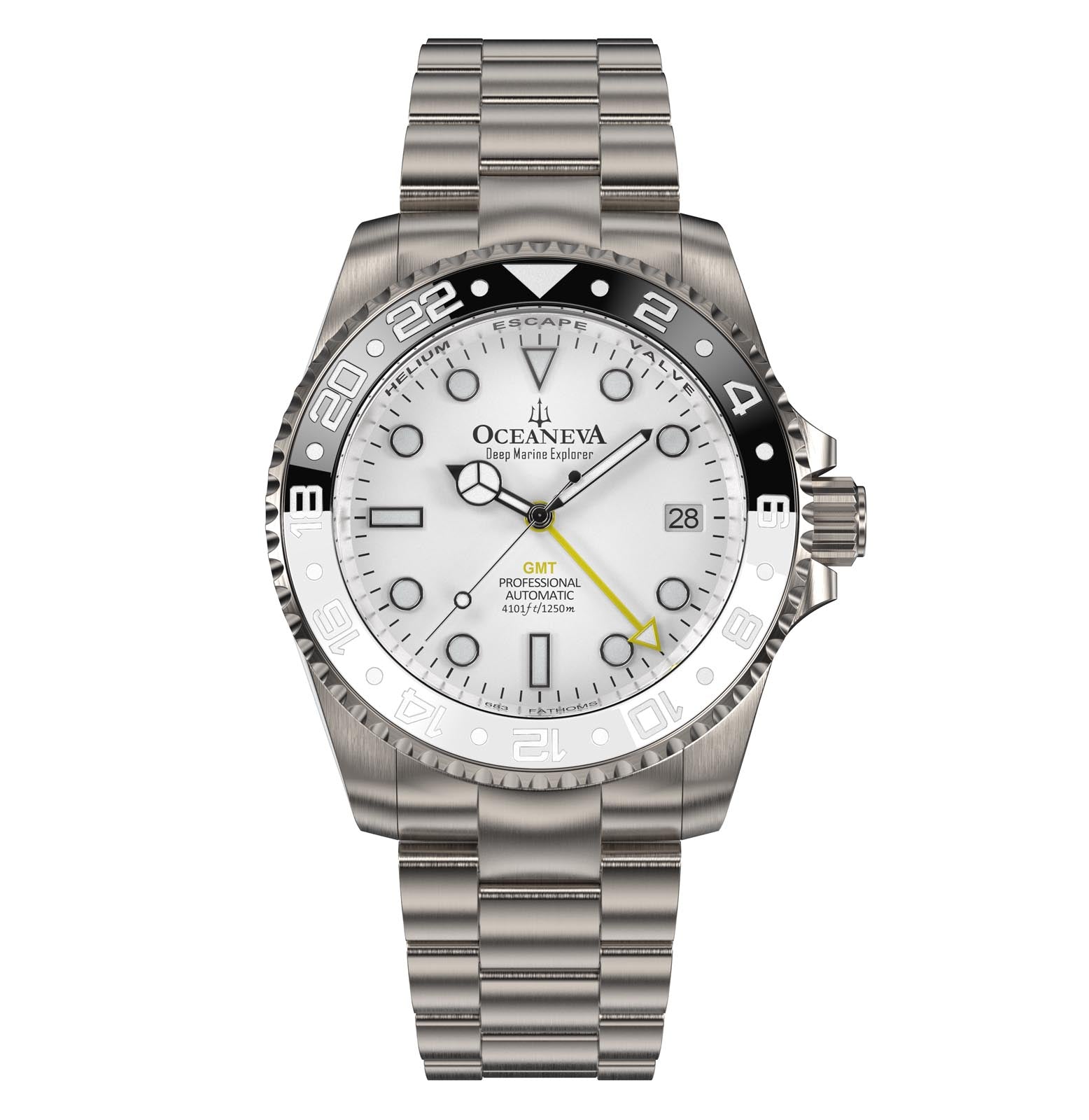 Deep Marine Explorer II White/Black Bezel | White Dial