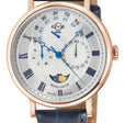 Maestro GV2 Swiss Quartz, IPRG Case, White Dial, Blue Italian Leather Strap | White Dial