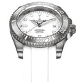 Oceaneva Damascus Swiss Automatic SW200 Deep Marine Explorer II (Damascus/White Dial)