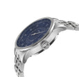 Jones Swiss automatic SW200 single handed watch Blue Silver | Blue Dial